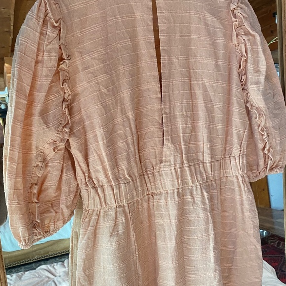 NWT Free People 100% Cotton Maxi Slit Dress - Picture 10 of 12